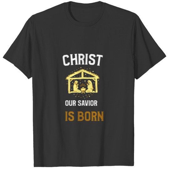 xmas Christ is Born T Shirts, Activewear