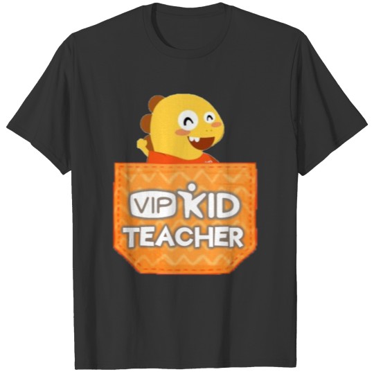 VIPKID Teacher - Dino in Pocket T Shirts