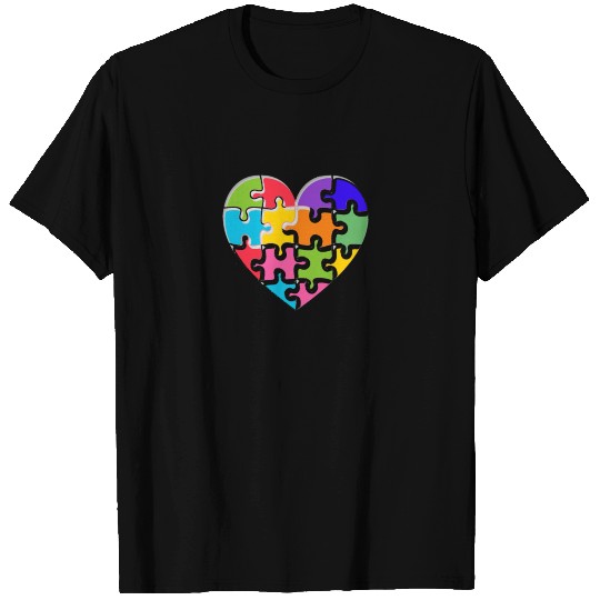 Autism Awareness Puzzle Heart Without One Piece T Shirts