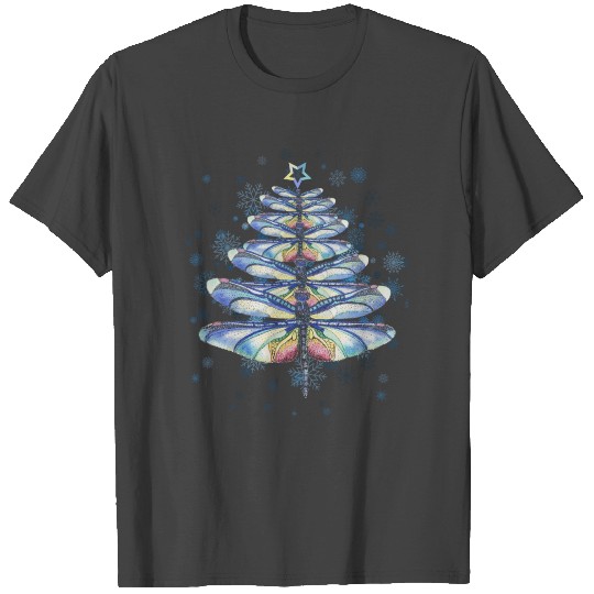 Dragonfly christmas T Shirts