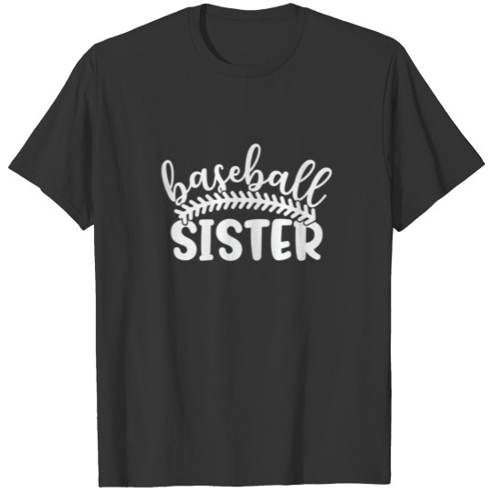 Baseball Player Family Sister T Shirts