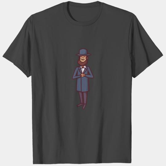 A Man in Traditional Judaism Dress. T Shirts