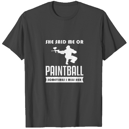 Paintball Paintballer Gotcha gift idea T Shirts