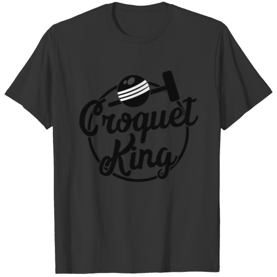 Retro Croquet King Shirt Croquet Gift Men Wicket T-shirt