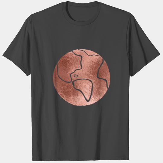 planet rose gold folio T Shirts