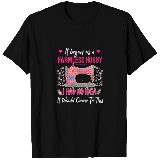 Funny Quilting Gift Quilter Patchwork Sew Machine T Shirts