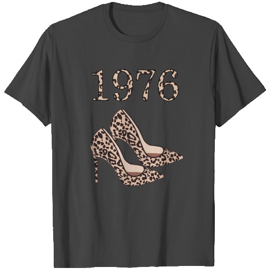 1976 Leopard Print High Heels Cheetah T Shirts