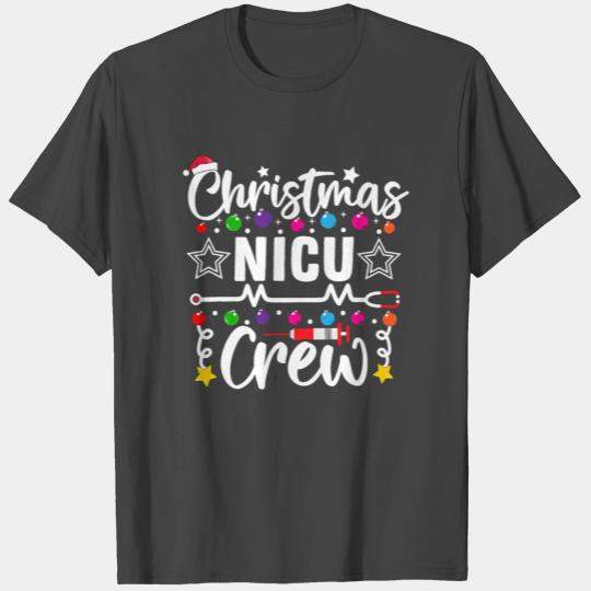 Christmas NICU Crew Nurse Doctor Tech Neonatal T Shirts