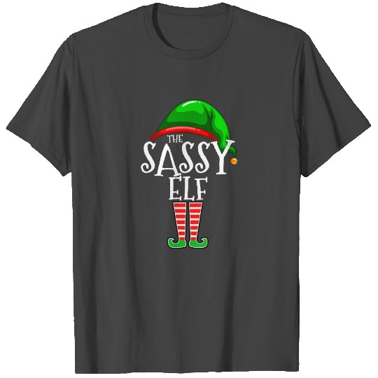 The Sassy Elf Family Matching Group Christmas T Shirts