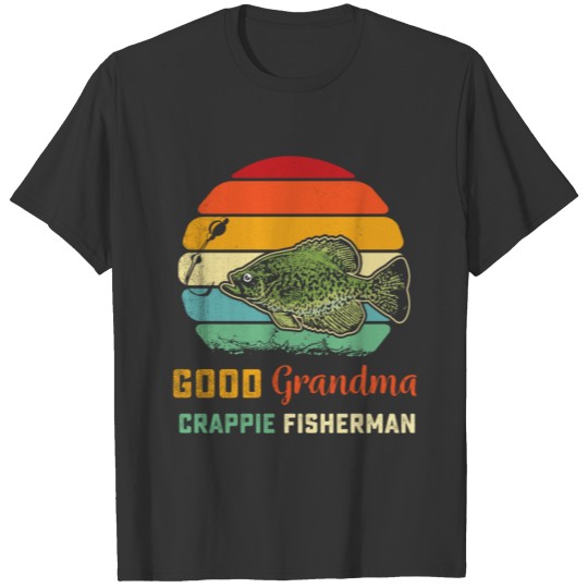 Funny Grandma Crappie Fishing T Shirts - Crappie Fish