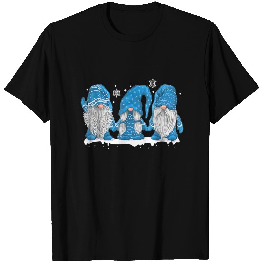 Three Christmas Gnomes Happy Christmas T Shirts