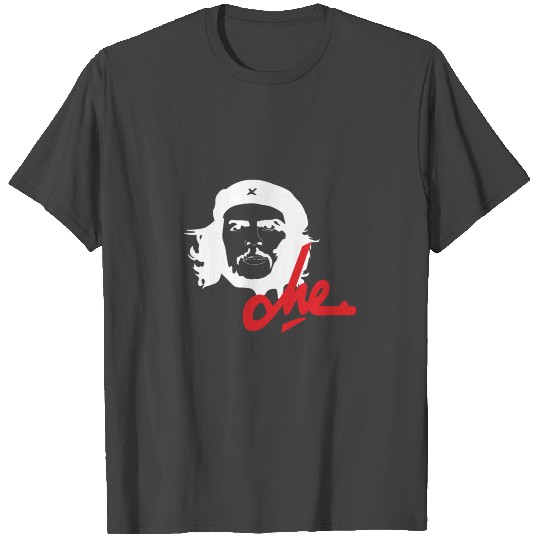 Che Guevara Face and Signature Revolution Icon T Shirts