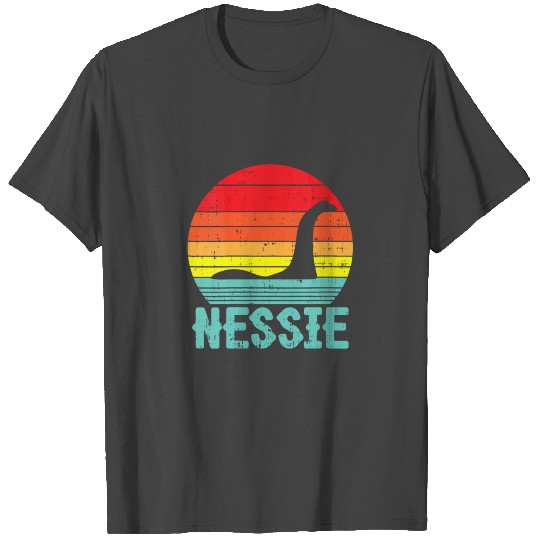 Nessie Loch Ness Monster Retro Nessy Animal Lover T Shirts