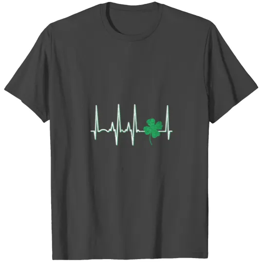 St Patricks Day Women Green Lucky Shamrock Heart B T Shirts