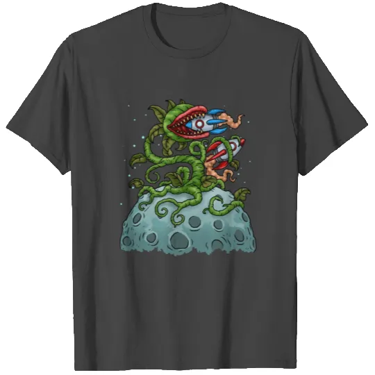 Venus Fly Trap Gift Spaceship Carnivorous Plants T Shirts