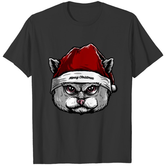 Bad Cat Santa T-shirt