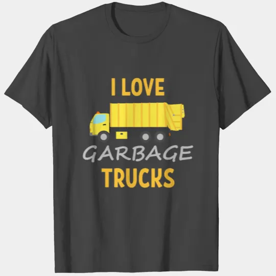I love garbage trucks trash truck T Shirts