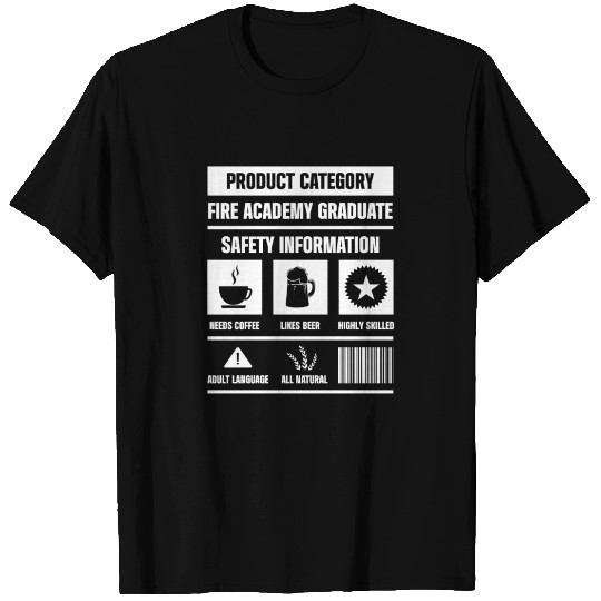 Fire Academy Student Information Fireman T Shirts
