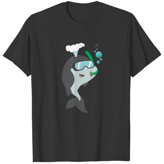 Snorkeling Whale Diver Swimmer Kids Gift Idea T-shirt