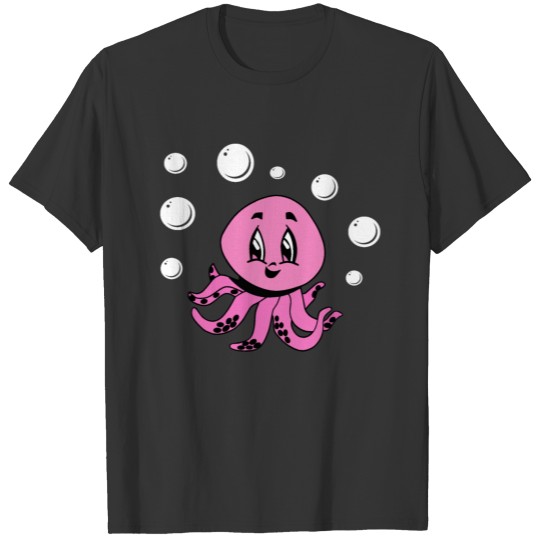 Pink Octopus T Shirts