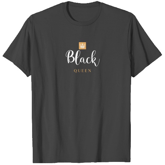 Black Queen T Shirts Women Pride Gift Text Design