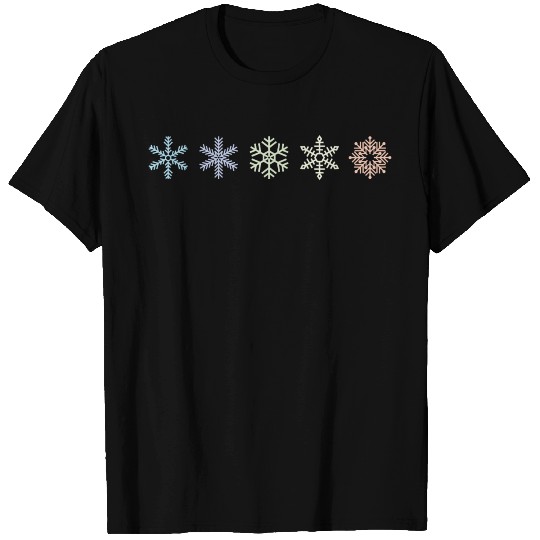 snowflakes pastel T Shirts