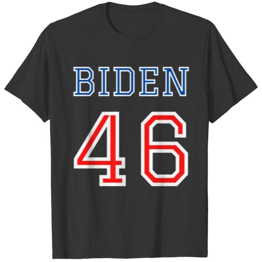BIDEN 46- Red, White, and Blue Sports Team Design T-shirt