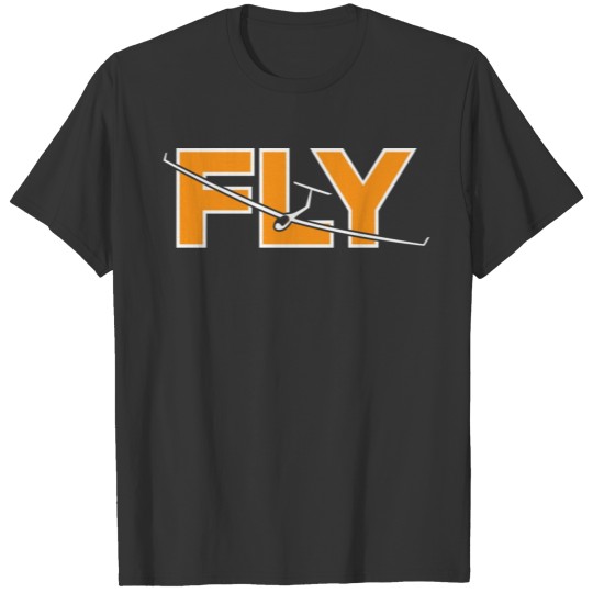 Graphic 'Fly' with aircraft T-shirt