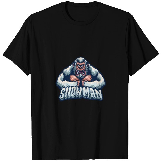 Bigfoot with snowman quote angry Snow man T Shirts