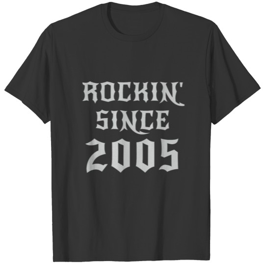 15 Year Old Classic Rock 2005 15th Birthday Gifts T Shirts
