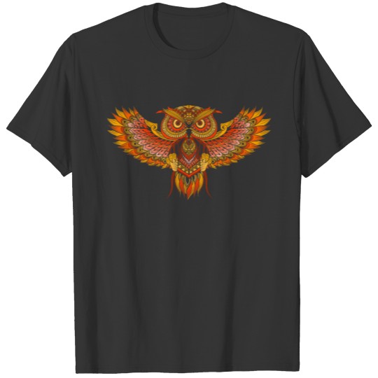 Mandala Owl Animal Design Animal Tattoo Gift T-shirt