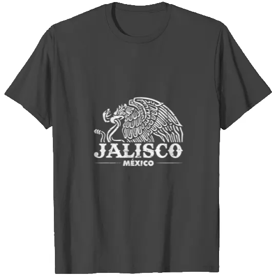 Jalisco Mexico Eagle Vintage Retro Distressed T Shirts