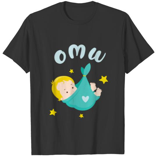 Baby on my Way OMW funny Birth Announcement Gift T-shirt