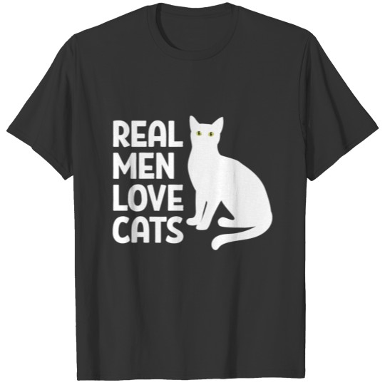 Real men love cats gift pets T Shirts