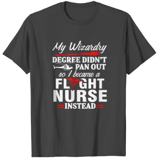 Flight Nurse Wizardry Degree Practitioner Nursing T Shirts
