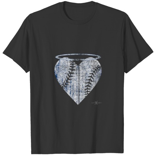 Vintage Angel Baseball Heart With Halo Zip Gift Te T Shirts