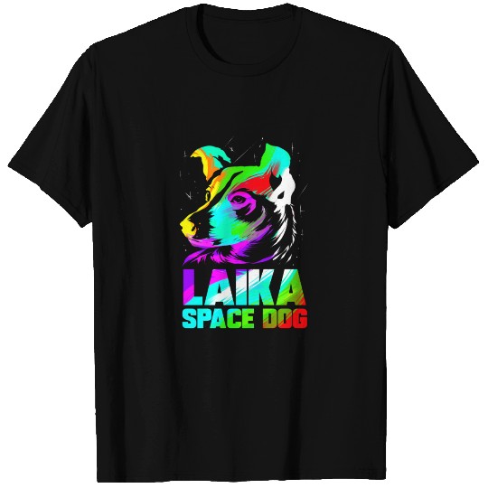 Laika Space Dog Russian Space Shuttle Soviet Union T Shirts