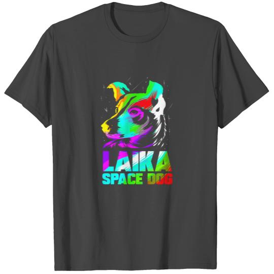 Laika Space Dog Russian Space Shuttle Soviet Union T Shirts