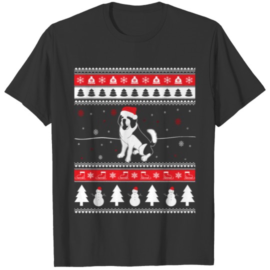 Funny Saint Bernard Ugly for Christmas T Shirts