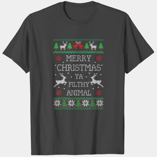 Merry Christmas Animal Filthy Ya T Shirts