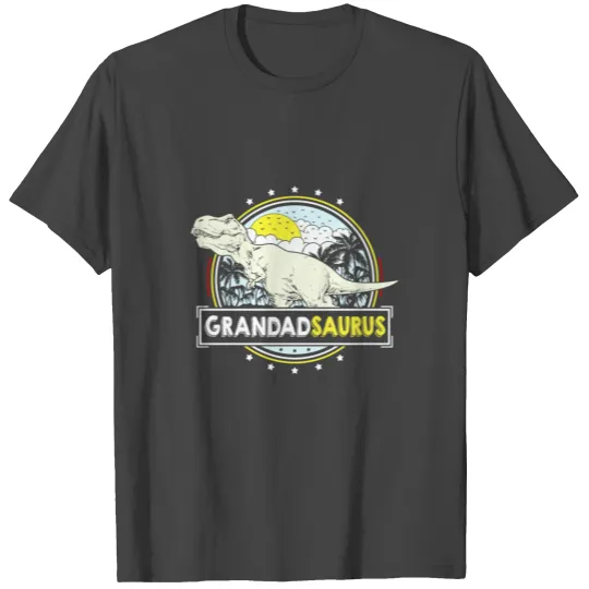 GrandadSaurus Gift for Grandad Fathers Day T Rex D T Shirts