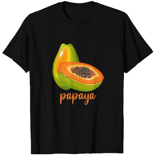 Papaya Lover Vegan Summer Fruit T Shirts