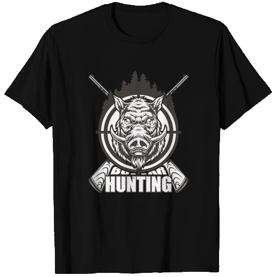Boar Hunting - passionate / funny hunting Design T Shirts