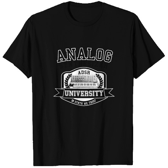 Funny Analog Synthesizer University ADSR College T Shirts