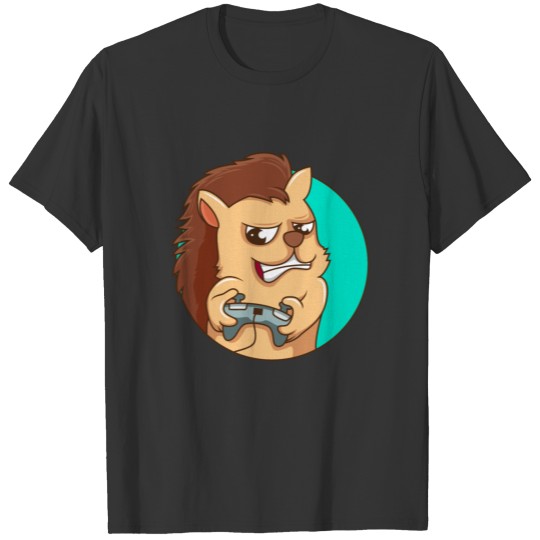Hedgehog Gamer Animal Gaming Controller Gift T-shirt