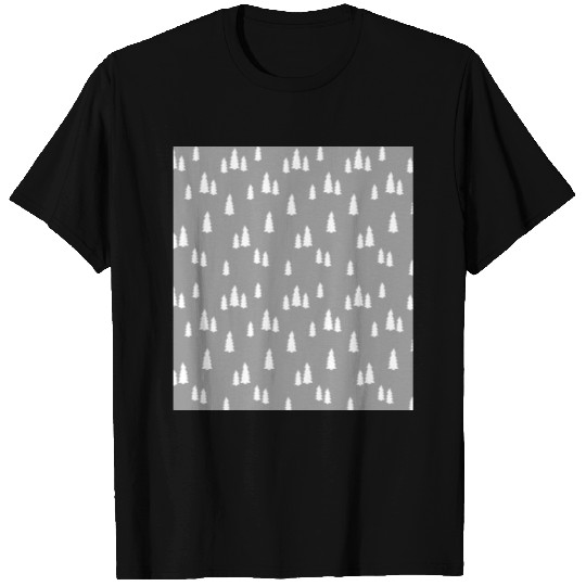 Black and White Christmas Pattern T Shirts
