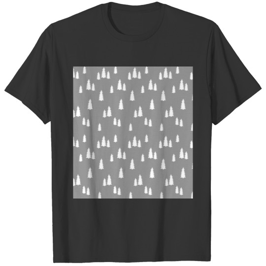 Black and White Christmas Pattern T Shirts