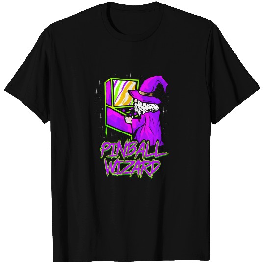 Pinball Machine Funny Playing Pinball Wizard Retro T Shirts