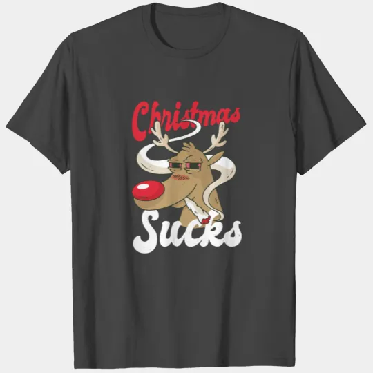 Reindeer Rudolph Christmas Design T Shirts