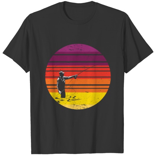 Retro Vintage Fly Fishing Fly Fisherman Gift Idea T-shirt